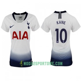 Koszulka Tottenham Hotspur Kane 10 Damska Domowe Stroje Piłkarskie 2018-2019 Krótki Rękaw